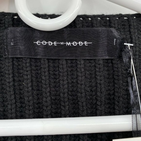 Code X Mode ribbed chunky knit cardigan size large - Picture 4 of 9